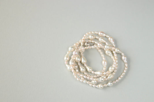 Waterdrop Perlen Halskette, 100cm