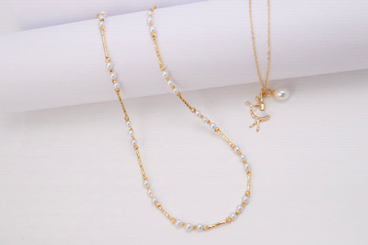 Handgefertigter Wunderschöner Perlen Choker Halskette | Süßwasser Perlenkette | Echte Süßwasserperlen | Perlenchoker | Pearl necklace