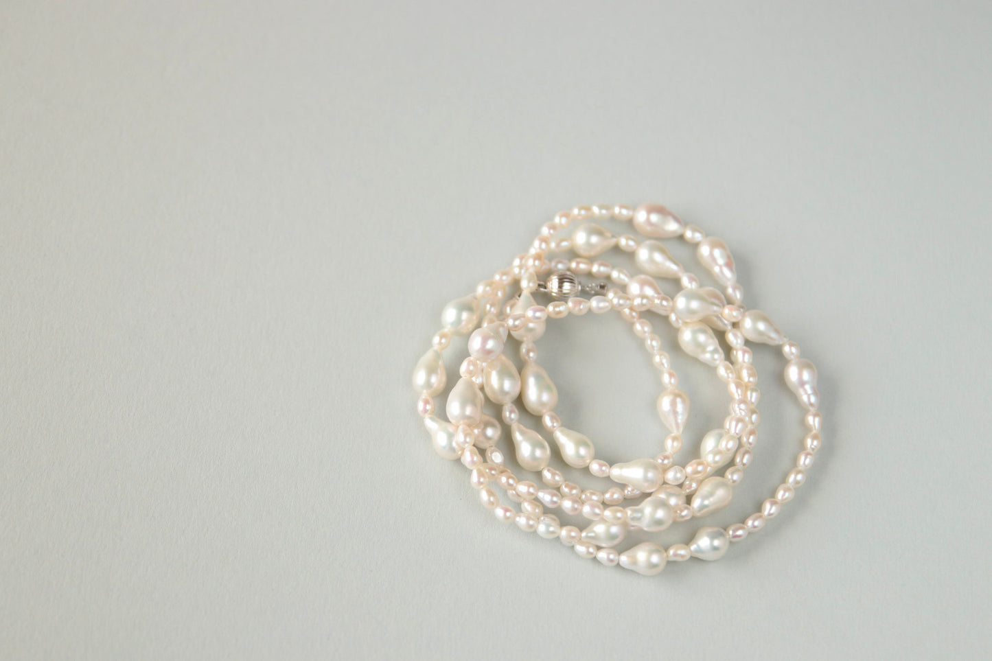 Waterdrop Perlen Halskette, 100cm