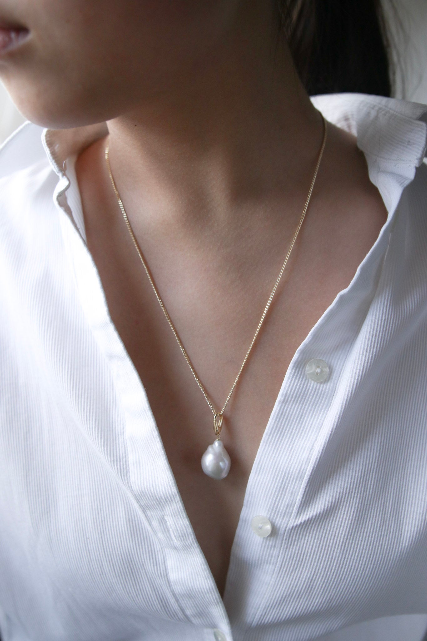 Barockperle Halskette, Unique-B