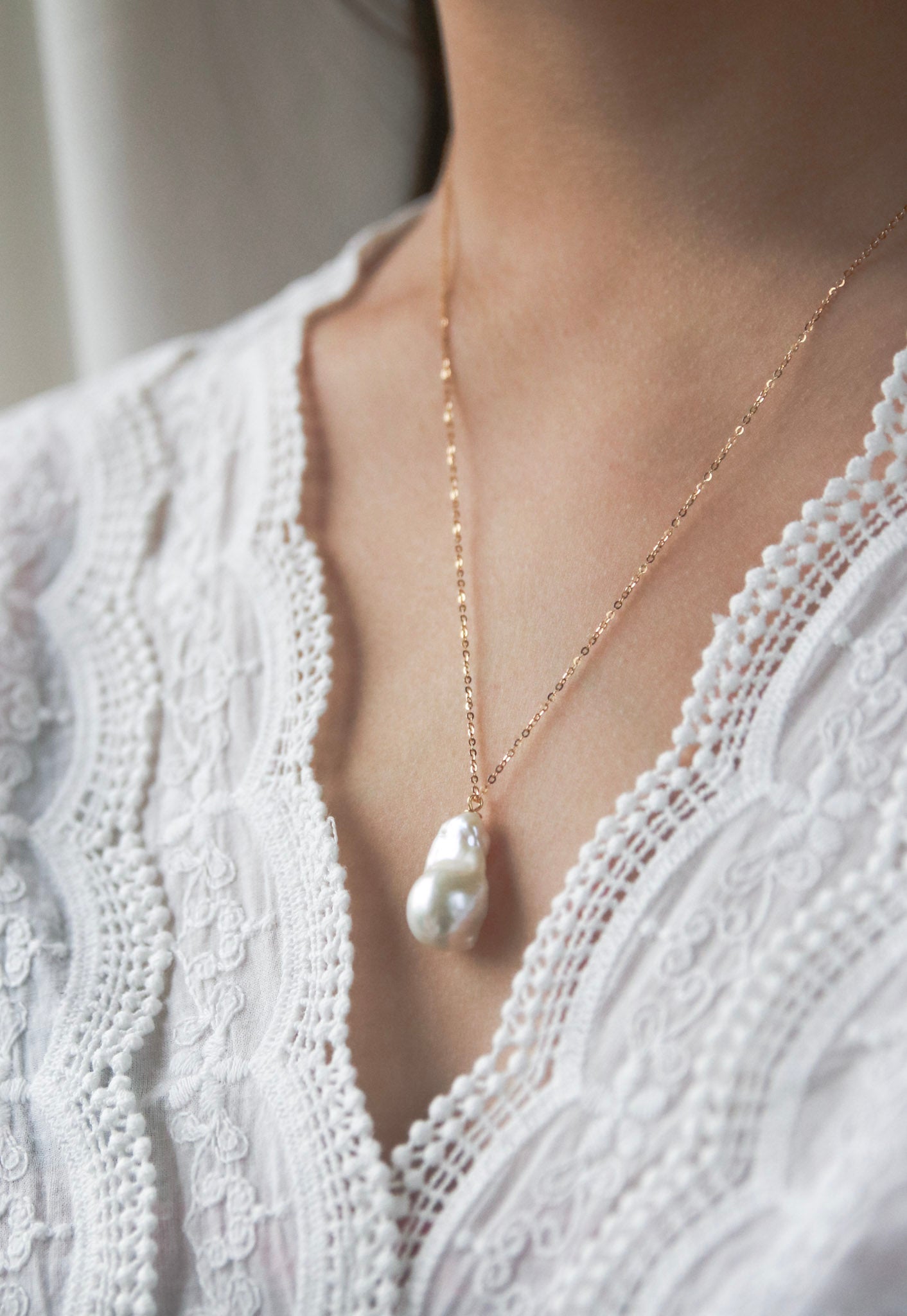 Barockperle Halskette, Unique-A