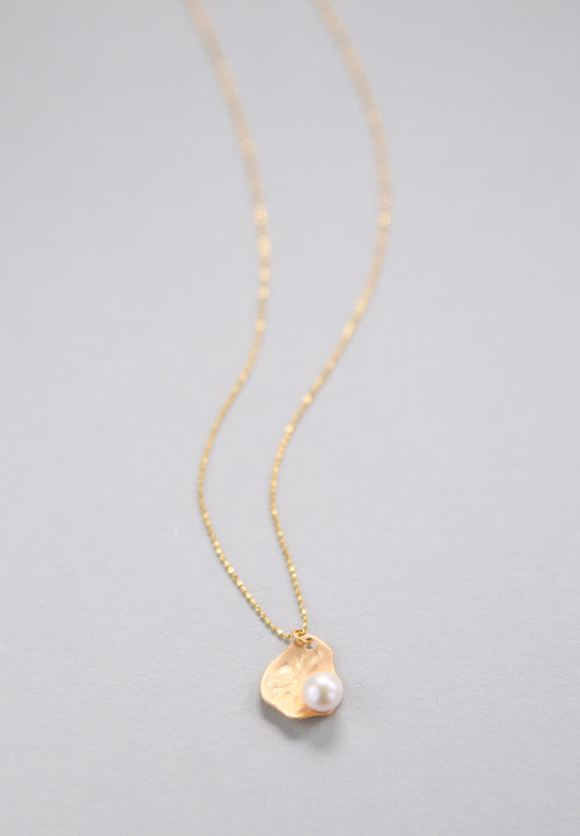 Perlenanhänger Charm mit Silber Kette